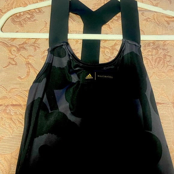 RARE Adidas Marimekko Black Floral Tennis/ Pickleball  Dress Size XS NWOT - Picture 2 of 3